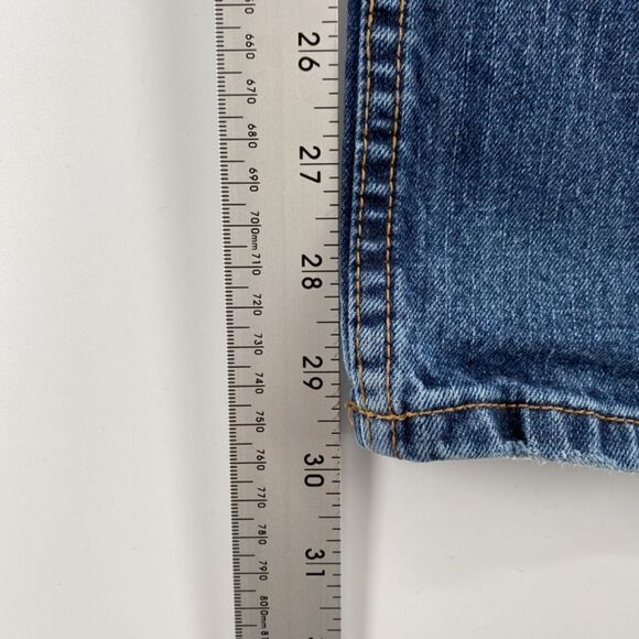 🎁5/$25 Moto Jeans Women 30 Skinny 5 Pocket Blue Denim Full Zip Button Closure - Picture 10 of 16